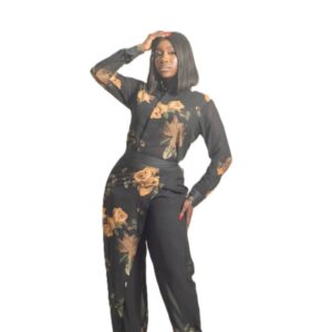 Jznell Two-Piece with Wrap Pant (Ready to Wear)