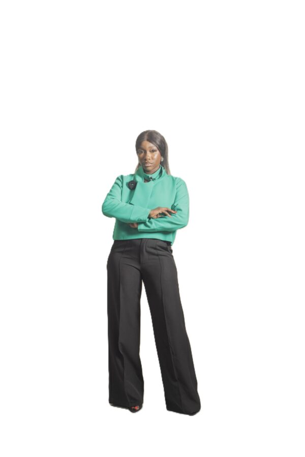 Jznell Wide Legged Pants Black (Ready to Wear)