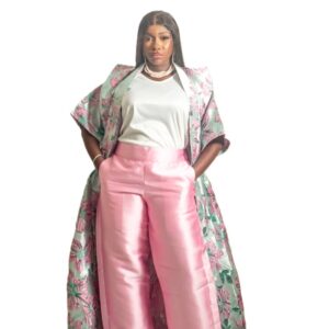 Jznell Brocade Pant and Kimono (Ready to Wear)