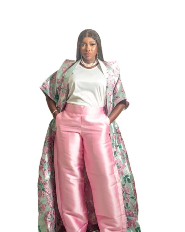 Jznell Brocade Pant and Kimono (Ready to Wear)