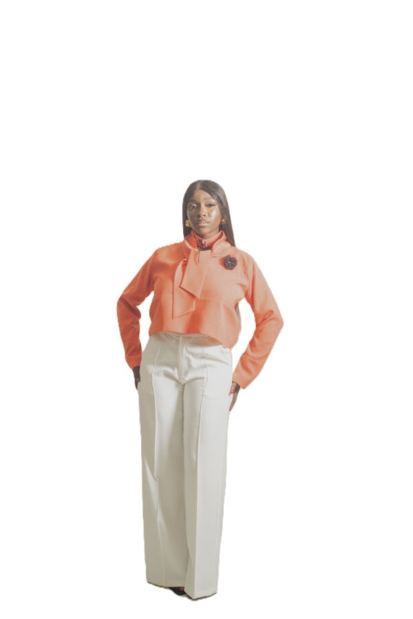 Jznell Wide legged Pants Off-White (Ready to Wear)