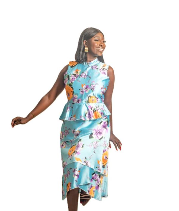 Jznell Floral dress (step dress) (Ready to Wear)