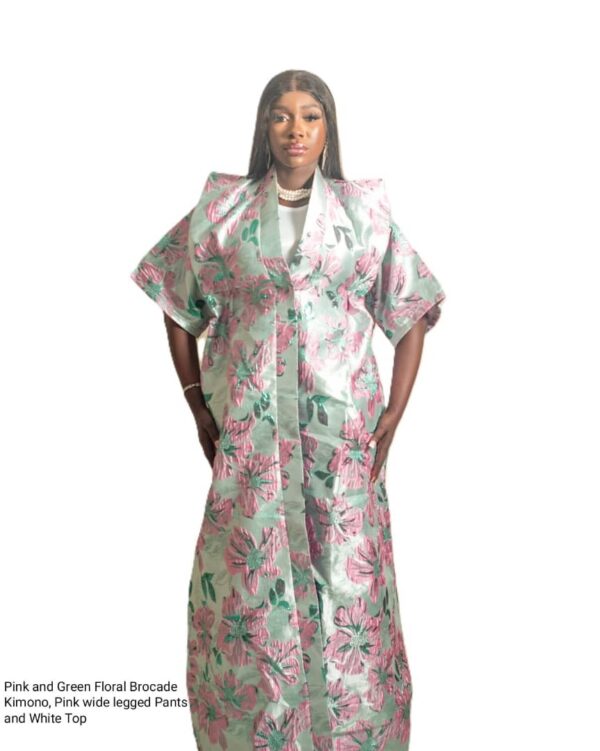 Jznell Brocade Pant and Kimono (Ready to Wear) - Image 2
