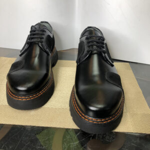 Suede-Patch Chunky-Sole Derby Shoe